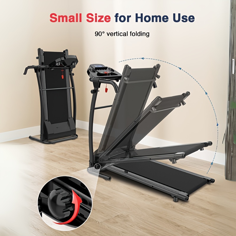 Compact Floor Running Machine Electric Treadmill Foldable Exercise