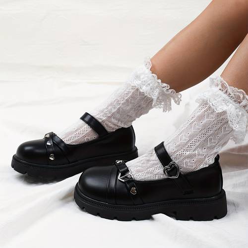 casual lage loaferschoenen met klittenband voor meisjes, lichtgewicht comfortabele antislip platte schoenen voor binnen, buiten, lente en herfst
