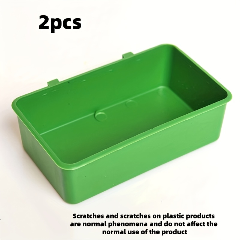 Image of 1/2pcs Bird Multi-functional Feeders And Water Bowls Water Bath Tub Pet Bird Bowl Parrots Parakeet Birdbath Cage Hanging Small Parrot Cage Pet Bird Cage Accessories, Food Bowl And Water Basin