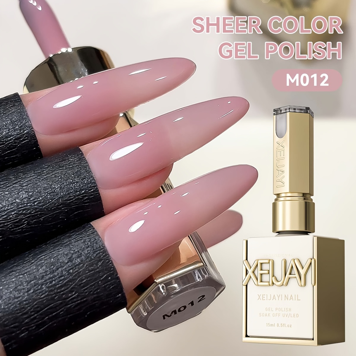 1pc Xeijayi /korean /led Gel Polish - Semi-permanent Nail Polish Suitable For Soaking Off System, /led , High Glossy Gel For Diy Nail Art, Salon & - Use, Color Gel For Nail