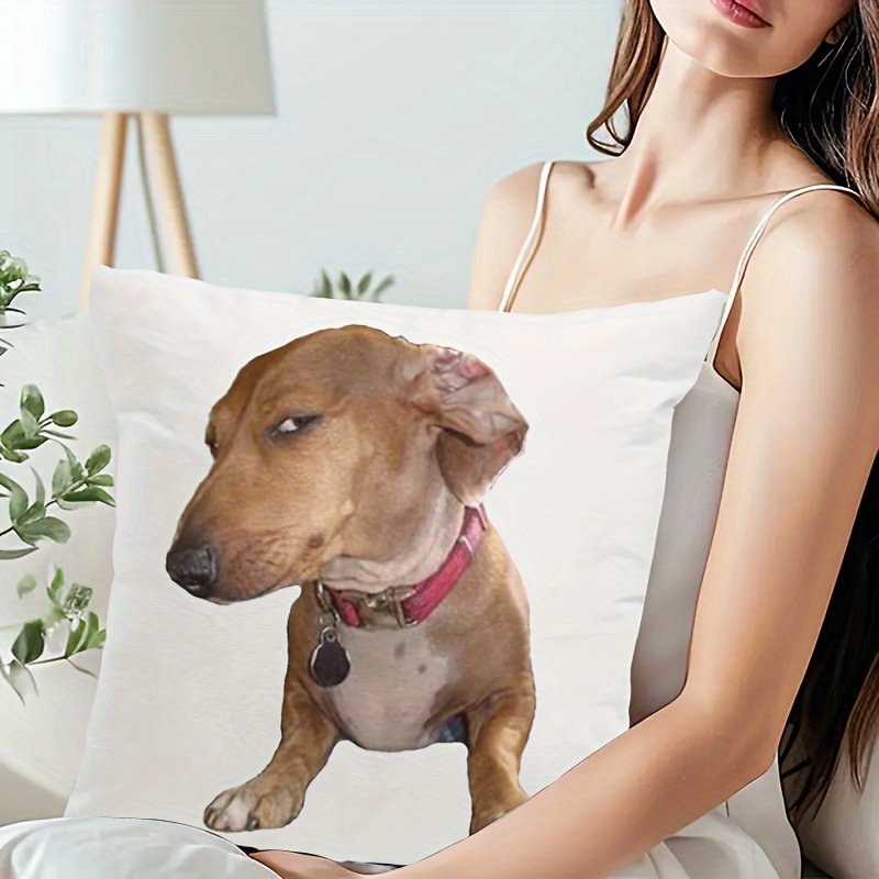 Doberman Throw Pillow Covers 18x18 - Dog Lover Home Decor For Sofa & Bed