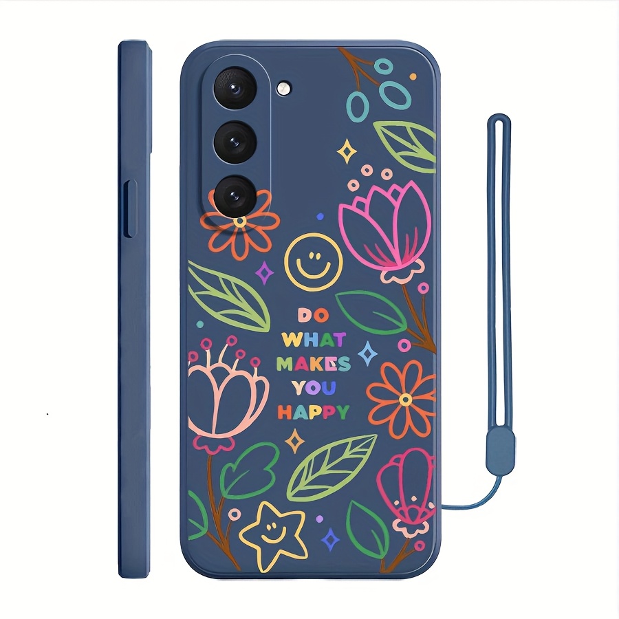 TEMU para móvil: Diseño a de jardín con cara sonriente para A55/ A15/ A25/ A35/ A05S/ 04E/ A14/ A24/ A34/ A54/ A03S/ A13/ A23/ A33/ A53/ A12/ A32/