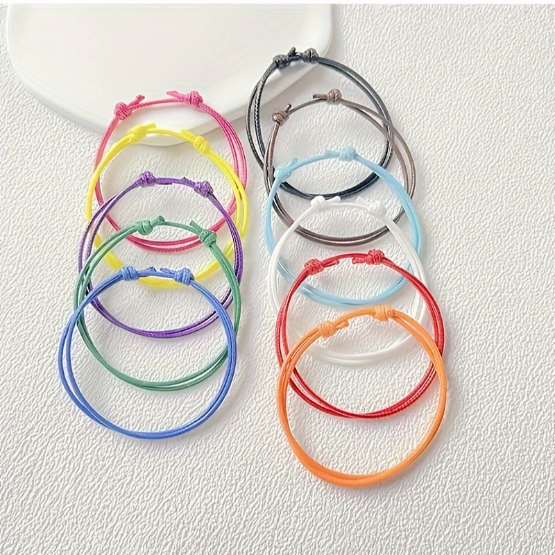 TEMU Multi-piece Set, Hot Selling In Europe And America, Fashionable And Versatile, Adjustable Thread Peruvian Knot Retractable Handmade Woven Beach
