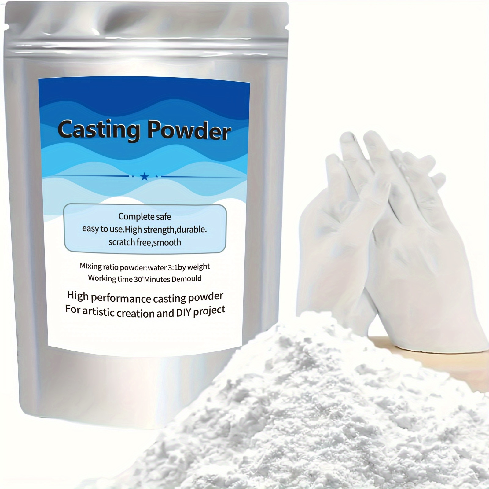 

500g//2236g Powder - Water- For Diy Decor & Art 30- Demold