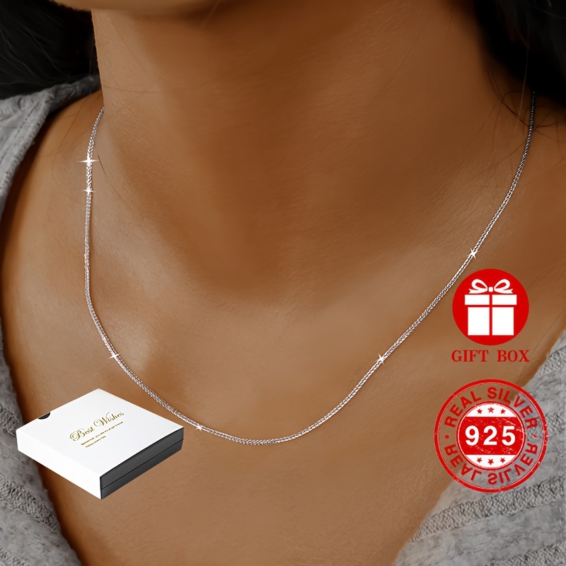 Hypoallergenic silver 2024 necklace chain