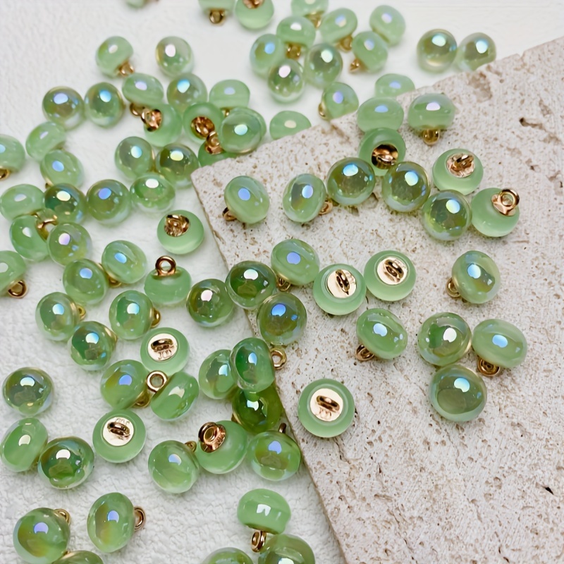 5pcs 10mm Resin Buttons For Tweed Coats, Double-sided Cashmere Vintage Versatile Coat Buttons, Shirt Buttons