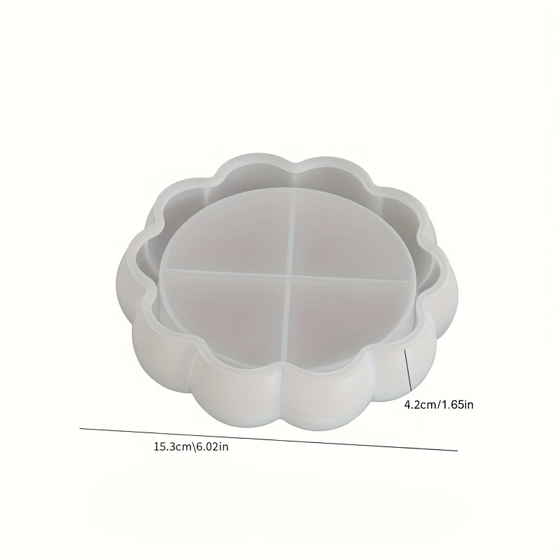 Silicone Molds For Flower-shaped Trays, Designed For Resin Injection, Suitable For Jewelry Storage And Home Decoration