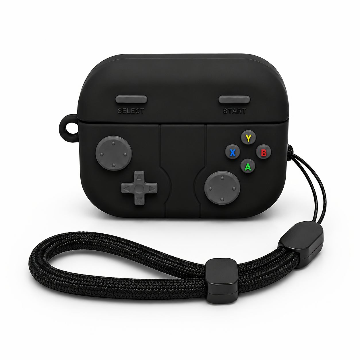 TEMU Retro Game Controller Case Compatible With Airpods Pro 2nd/1st Generation, Soft Full Protective Cover With Wrist Strap, Shockproof Anti-scratch