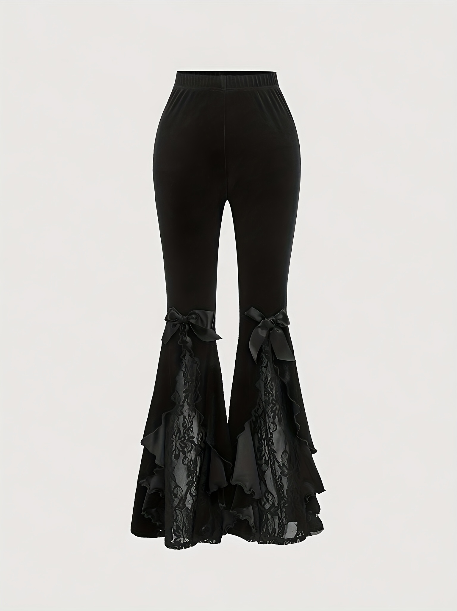 lace flare pants sold on Temu United States