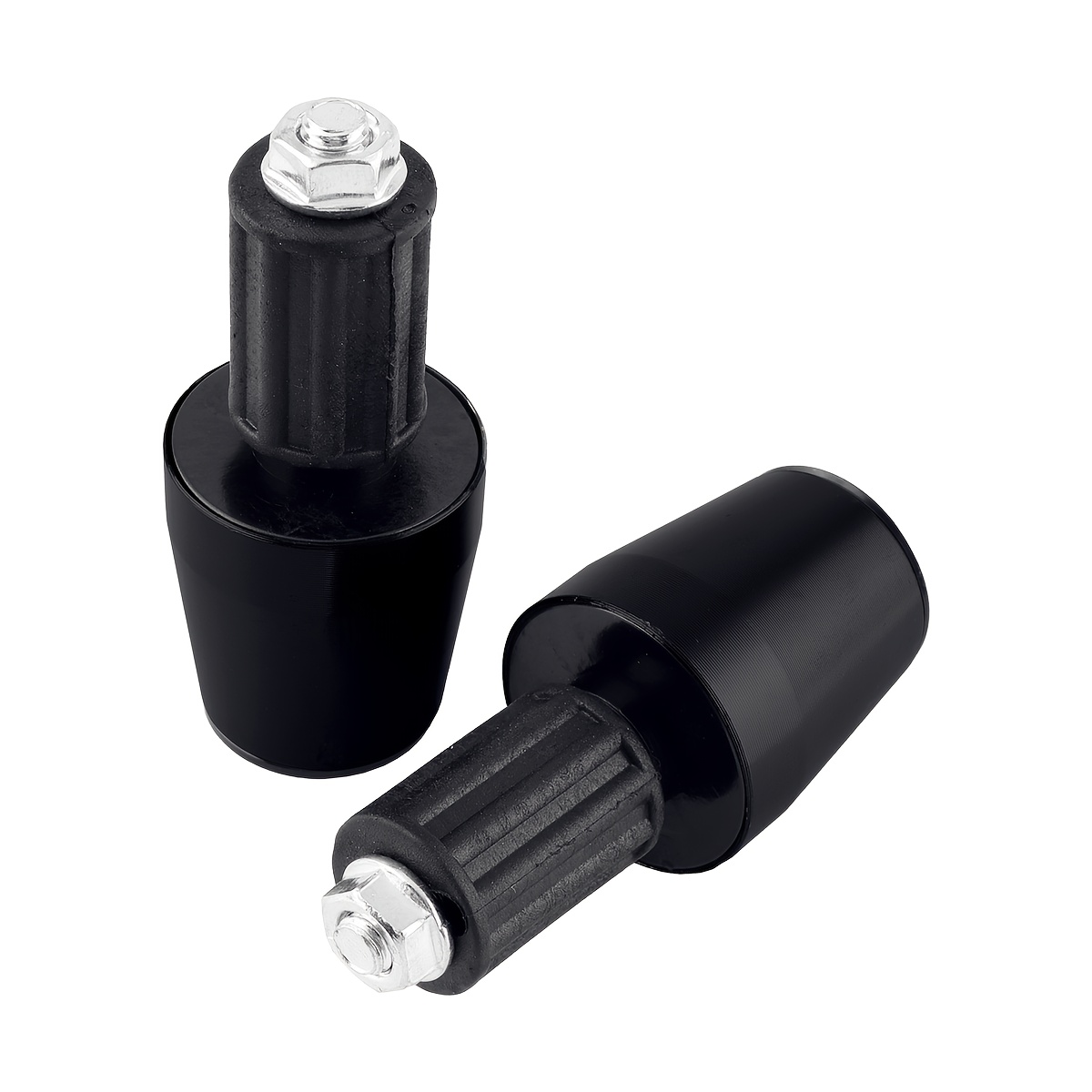 TEMU 2pcs Bouchons d'extrémité de guidon, Anti-choc, Bouchons d'extrémité de barre, Embouts d'extrémité d' d'atténuation de vibration, Pièces de