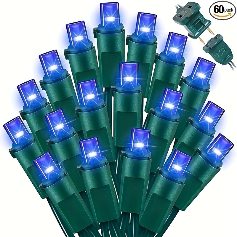 

60 Count Blue - String Lights - Led Christmas Lights, Mini Led Lights For Indoor Outdoor Home Holiday Party Wedding Decoration