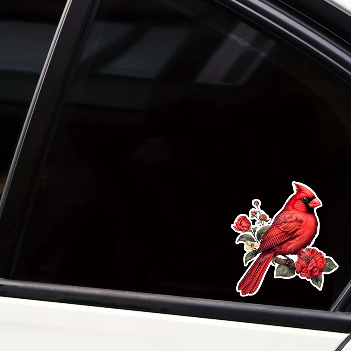 

1pc Red Parrot Funny Vinyl Sticker For Cars, Trucks, Suvs, Window Bumpers, Laptops
