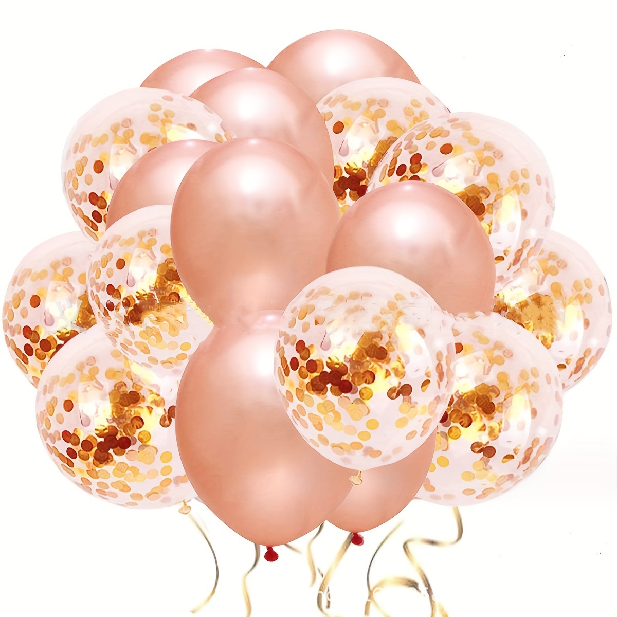 10 Pezzi, Set Di Palloncini In Lattice Con Coriandoli Colorati Per  Decorazioni Di Feste Di Compleanno, Anniversari Di Matrimonio, Celebrazioni  Di Baby Shower E Forniture Per Decorazioni Di Feste. Dimensioni Dei  Palloncini