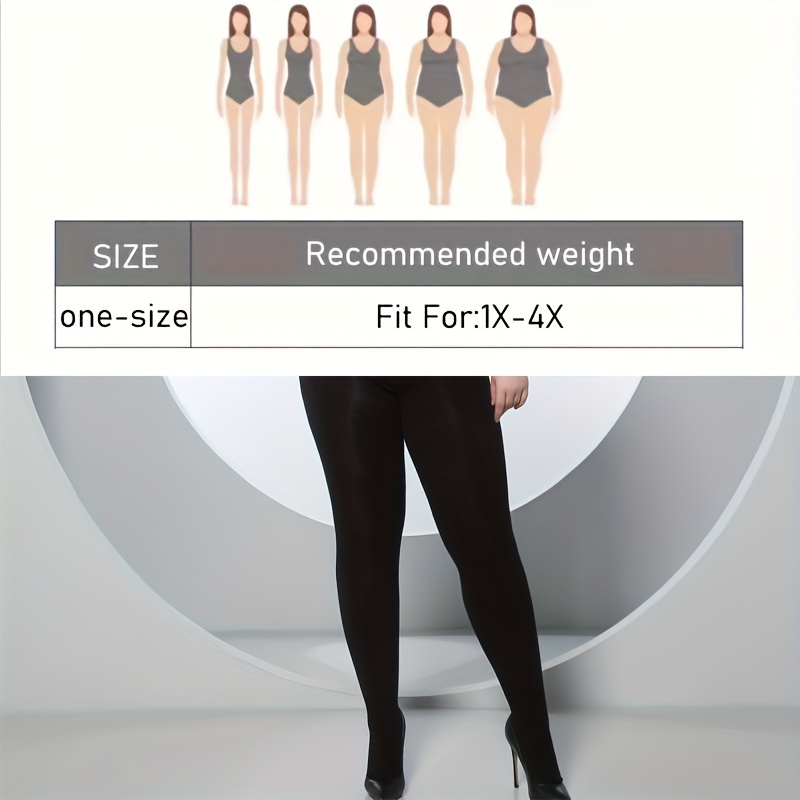 plus size tights opaque 120d control top pantyhose women s Temu United Kingdom