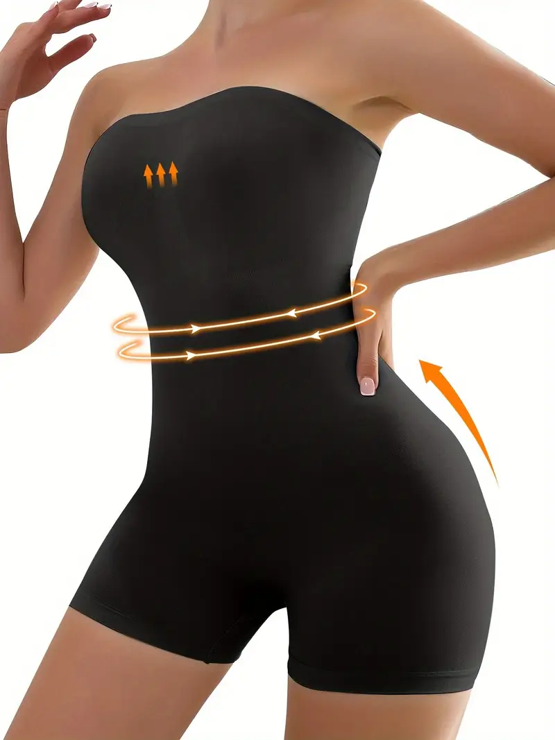 strapless shapewear bodysuit women tummy control full body - Temu strapless shapewear bodysuit women tummy control full body - Temu