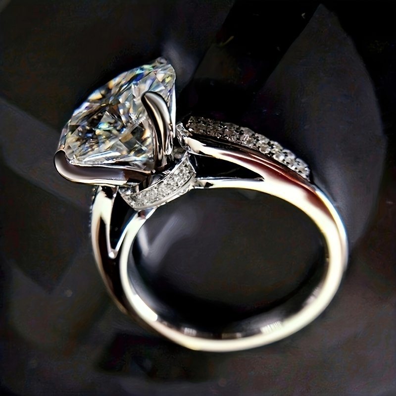 Sparkling Promise Ring with Micro Zirconia Band