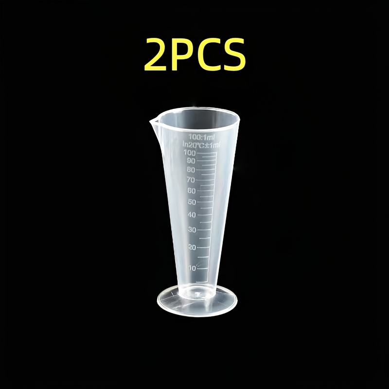 Lab Essential! Acid And Resistant Polypropylene Conical Measuring Cup, Heat Resistant To 100°c, Precise Measurement, Research Assistant