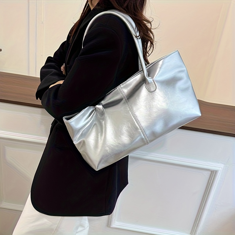 ladies one shoulder bag high end feel large capacity tote - Temu Oman