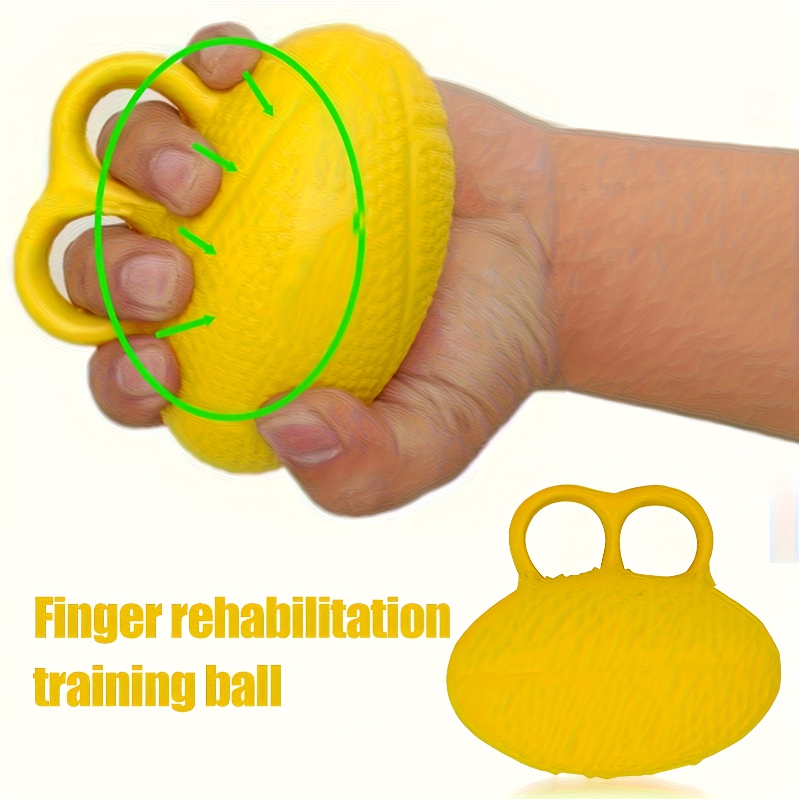 High Elasticity PU Grip Ball, Suitable for Rehabilitation and Finger Strengthening - Egg Shape, Non-toxic Hand Strengthener, Usable in All Four Seasons