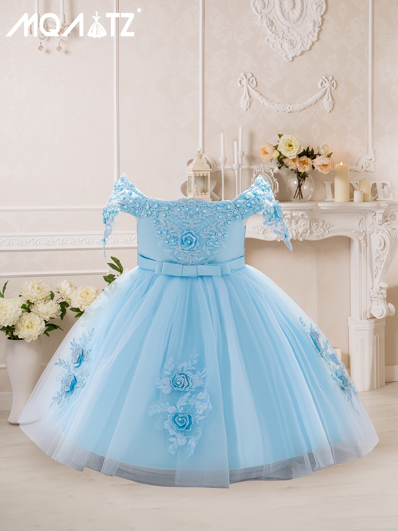 Sky blue dress deals for baby girl