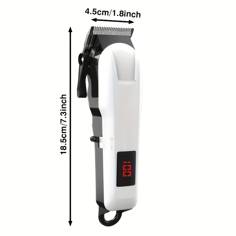 Máquina de Cortar e Aparar Cabelo Elétrica Recarregável Masculina13.
