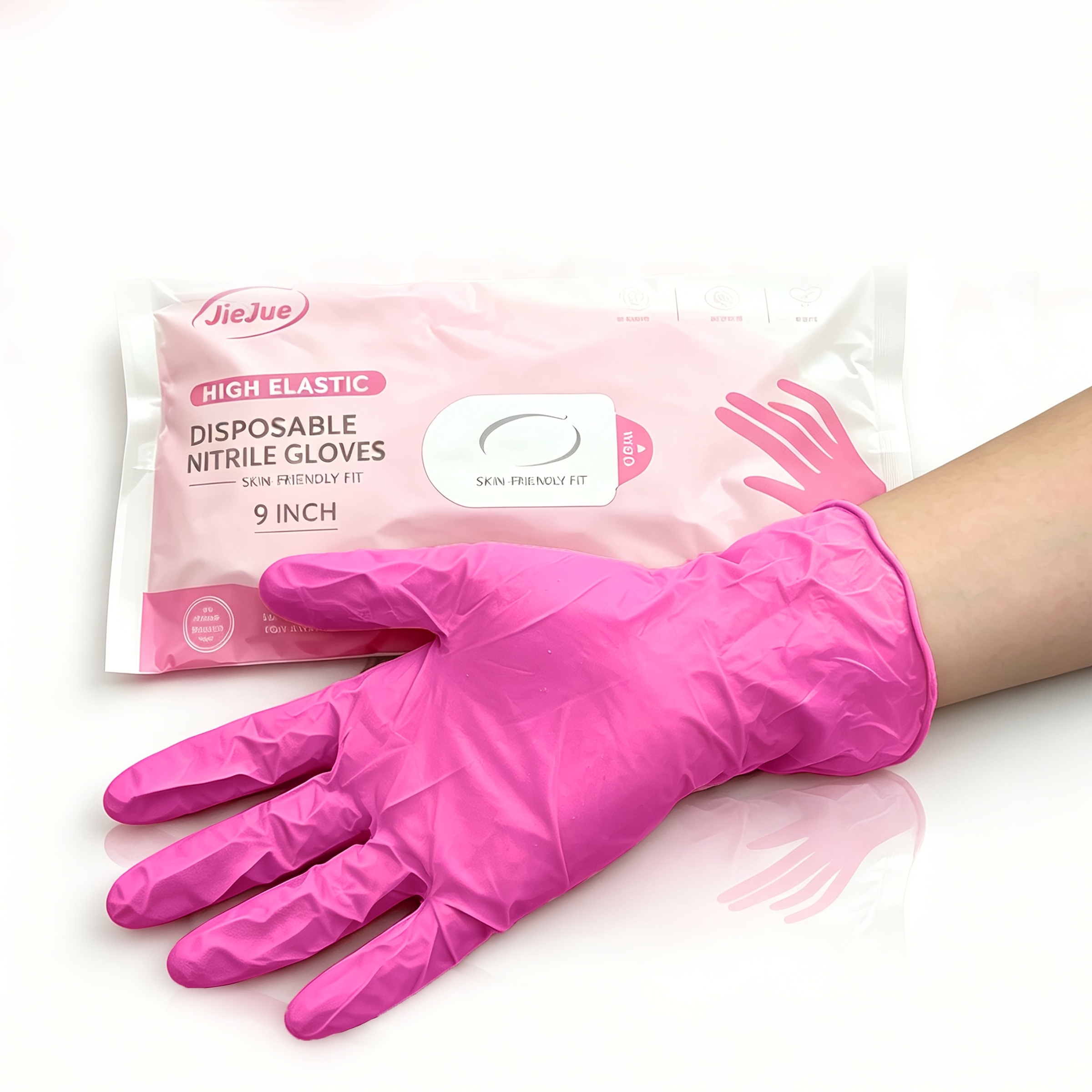 Disposable Nitrile Gloves, - Powder-free And -free, Suitable For Household Cleaning, Pet Care, And Kitchen Cleaning. In Multiple Sizes: S/m/l.