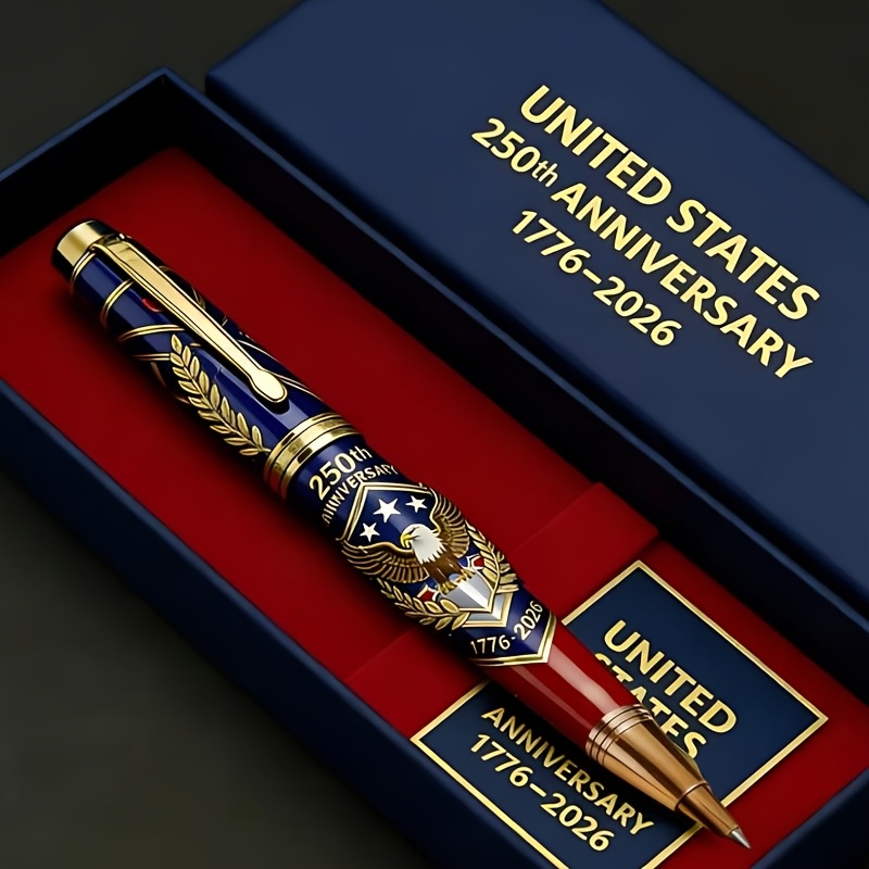   liquid ink rollerball pen commemorative pen for the 250th anniversary of the united states 0 07 ounces ink friend collection gift colorful free size
