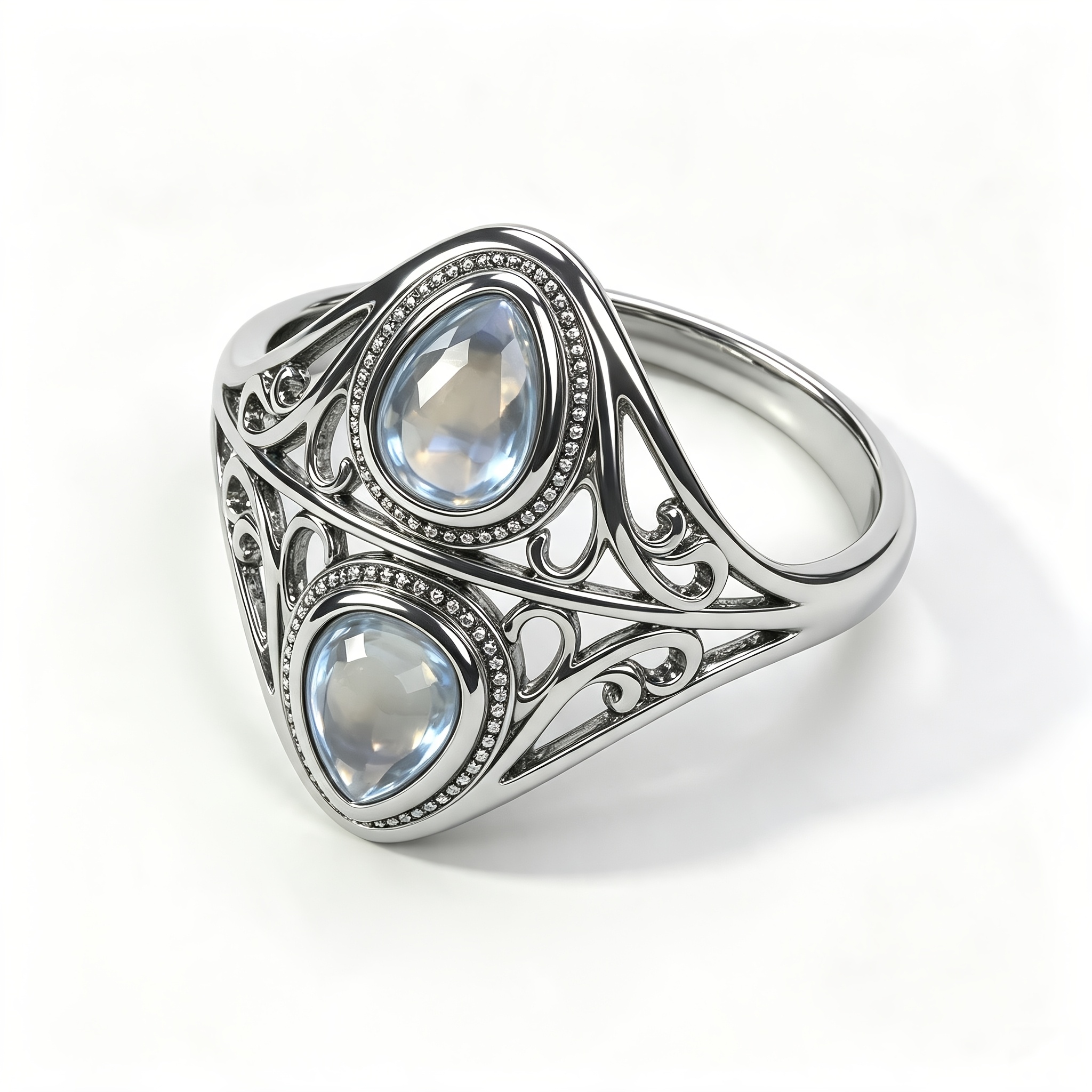 Women's Luxurious Vintage Wide Band Ring