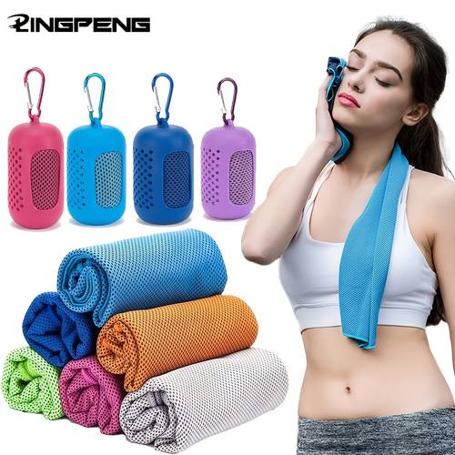 1pc cooling towel 31 5ft x 11 8ft cooling towel cold towel microfiber soft breathable ice towel suitable for gym camping exercise and other activities