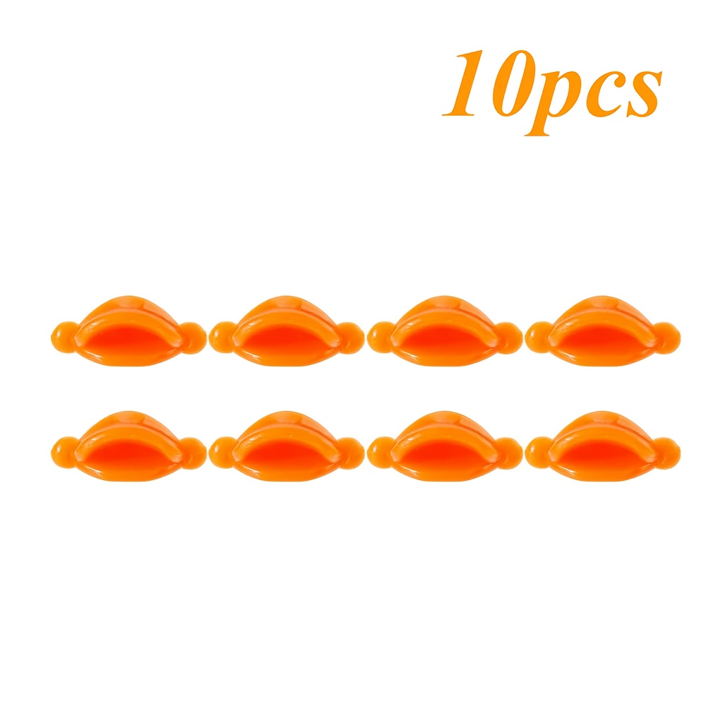 10pcs   creative cartoon little yellow duck red lips large mouth cover decoration accessories diy hair   accessories knitted   suitable for duck doll mouth installation