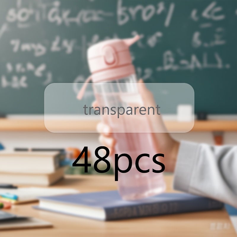 Personalized Custom Transparent Name Tags, Waterproof Material, 45-999pcs Set, Suitable For Paper Labeling, Numbering, School Supplies