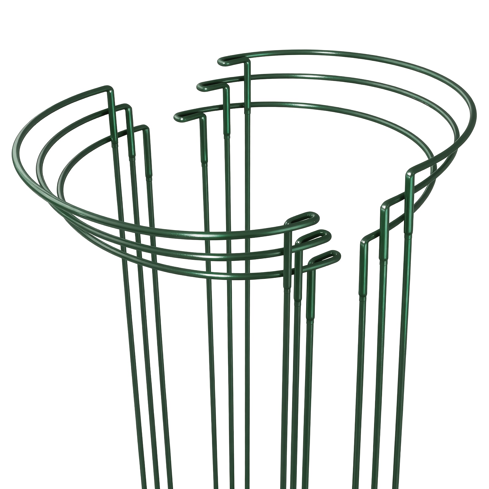 Image of Bamworld 6 Pack Semicircular Plant Supports, Stable And Versatile Peony Supports And Plant Holders, A Plant For Indoor And Outdoor Plants Such As Peonies And Tomatoes