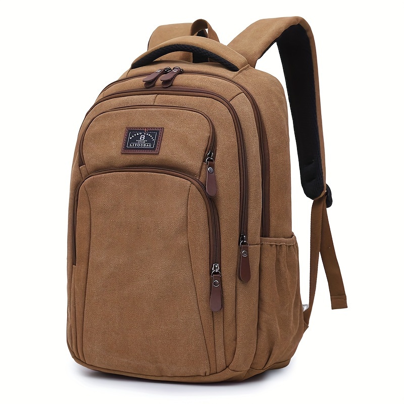 mens large capacity travel backpack lightweight laptop bag with 39 62cm laptop compartment multiple zippered pockets padded shoulder straps durable backpack for   vacation