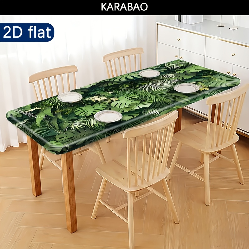 E-shop Outdoor-Tischdecke - Elastisches Design, tropisches : Elastische Tischdecken-Design-Inspirationsmusterdruck, für Camping, Picknicks und
