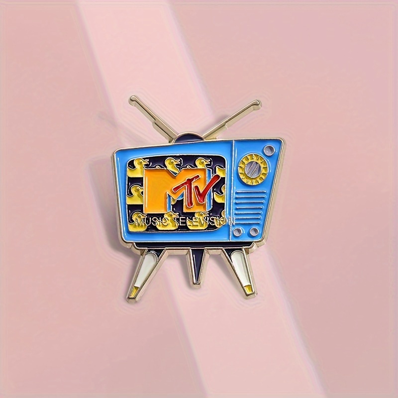 

Oppryn Chic Blue Radio Brooch - Alloy Fashion Pin For Casual Attire, Design