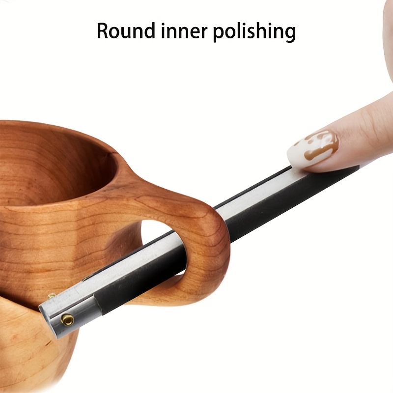 Handheld Sandpaper Polishing Rod for Jewelry and Wood