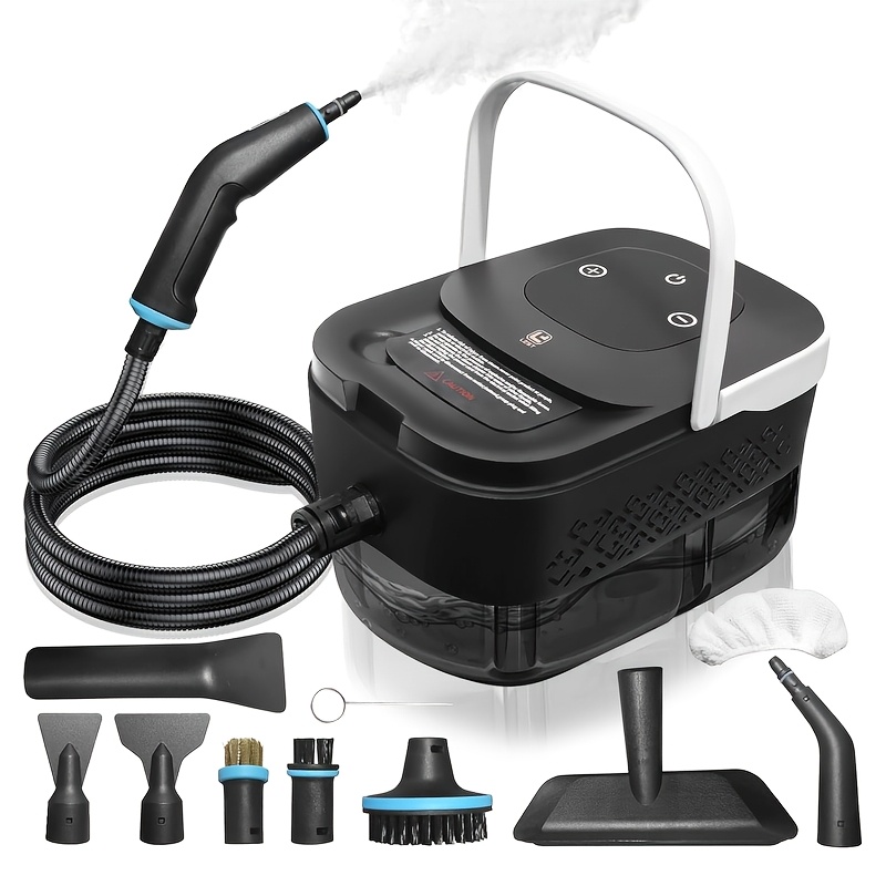 Image of 1500w Handheld Steam Cleaner, Portable Car Steam Cleaner For Car Detailing, High-temperature High-pressure Household Steam Cleaner, Suitable For Furniture, Kitchen, Crevices, Floors, And Tiles.