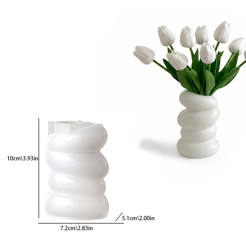 Image of Resin Silicone Mold, Stacked Stone Flowerpot, Gypsum Outdoor Mold, Home Garden Tabletop Ambiance Decoration, Holiday Housewarming Birthday Gift Handicraft Silicone Mold