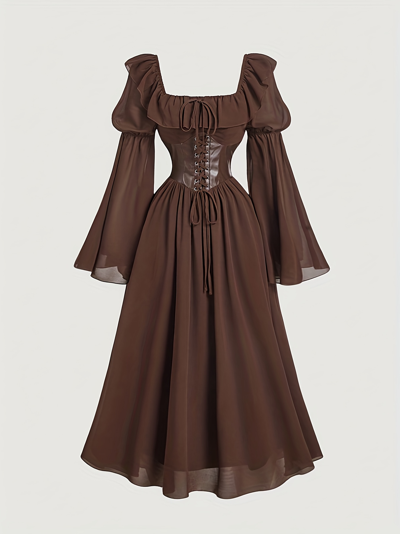 open lace back dress Amazon.com: Medieval Princess Dress for Women Off The Shoulder Vintage  Victorian Peasant Underdress White : Clothing, Shoes & Jewelry main image 0