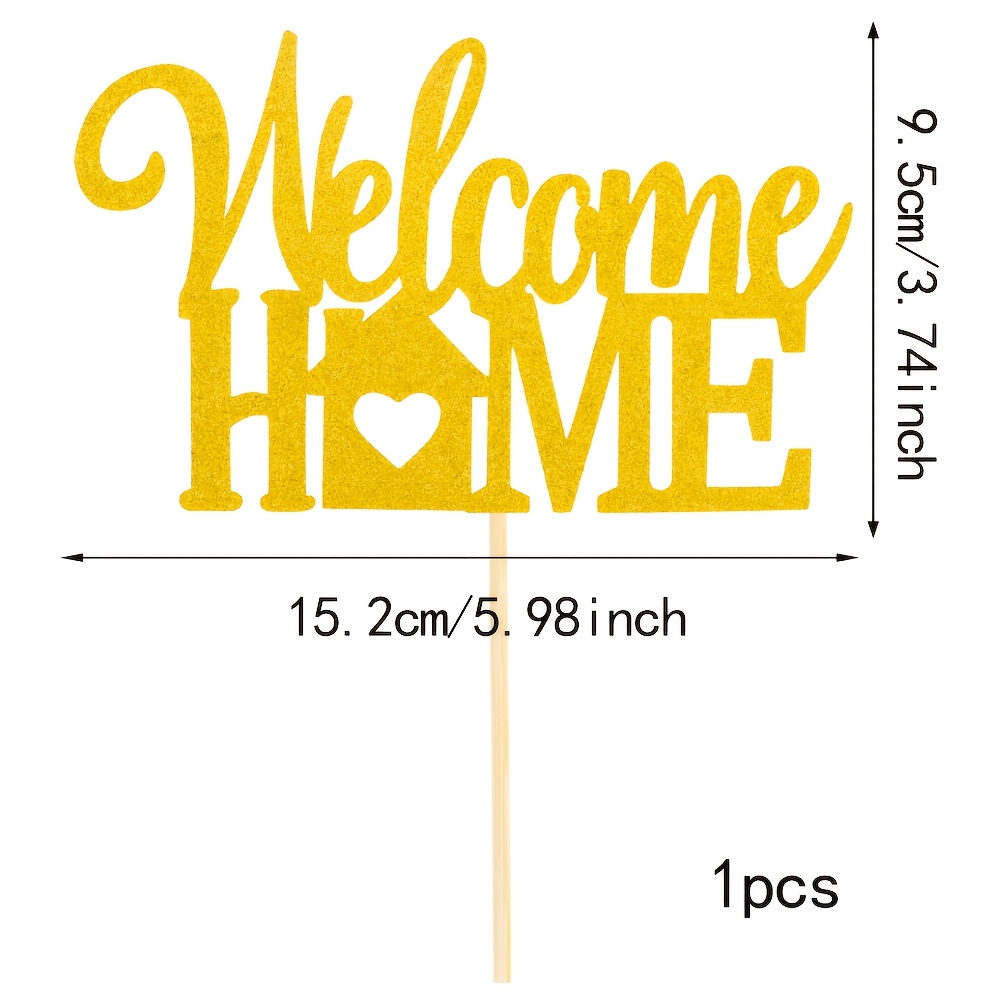 Welcome Decorations, , Moving Party/ Party Decor Supplies - Golden Sparkle