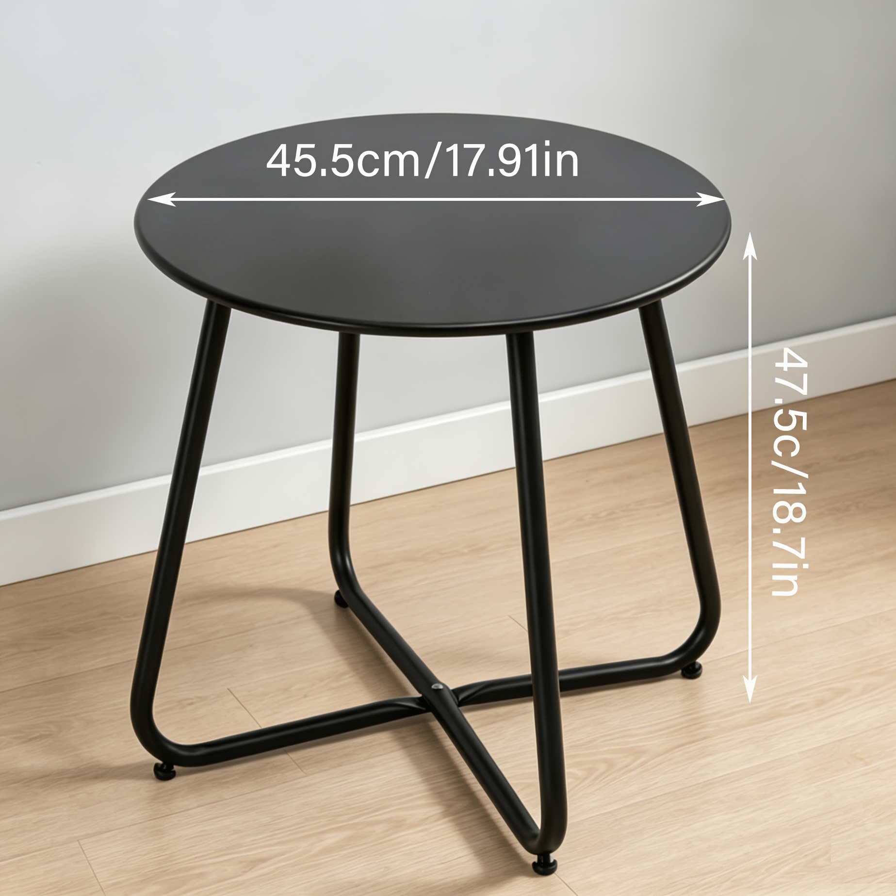 TEMU Table d'appoint ronde, Table de balcon portable, Table de jardin, Table de -, Table basse, Table de salon, Table d'appoint multifonctionnelle