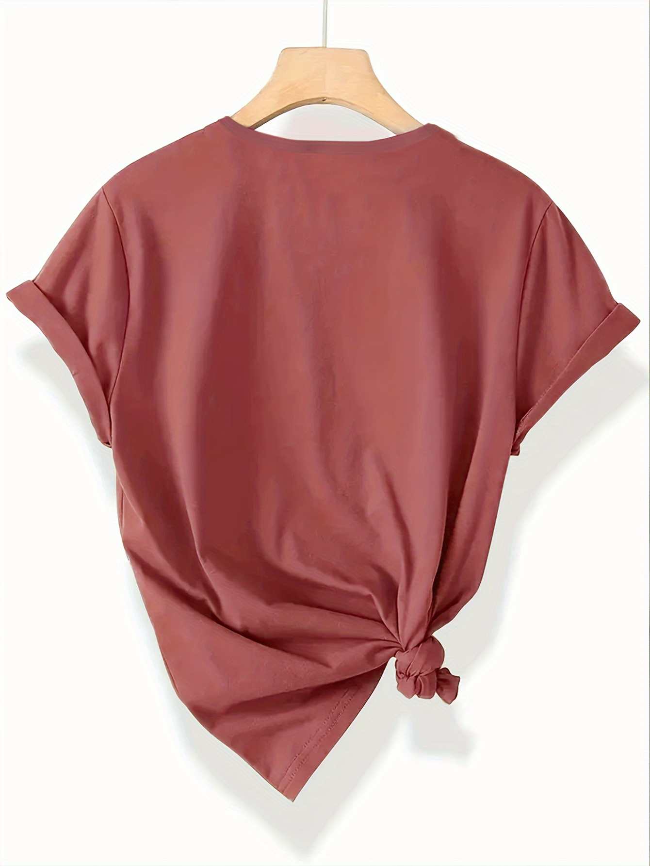 1pc Stylish Letter Print Women's Casual Sport Black Dark Grey White Apricot Brick Red Matcha Round Neck Pullover T-Shirt Polyester Spandex Comfortable Short Sleeve Top