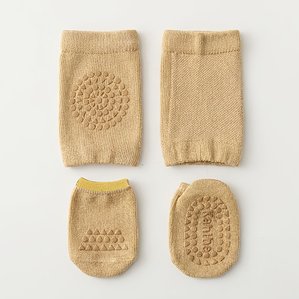 2-Piece Set Baby Knee Pads and Floor Socks for Crawling