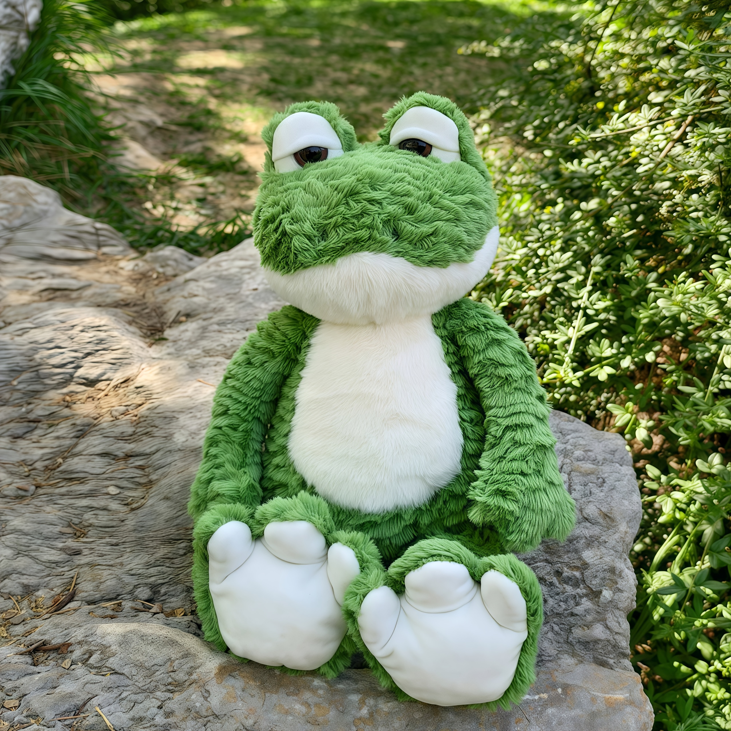 Image of A Plush Frog, A Stuffed Toy, A Soft Doll, Fully Filled, Suitable For Gifts, Birthday Presents, And Holiday Gifts. Plush Figures, Plush Toys, Party Favors, Frog Stuffed Animal