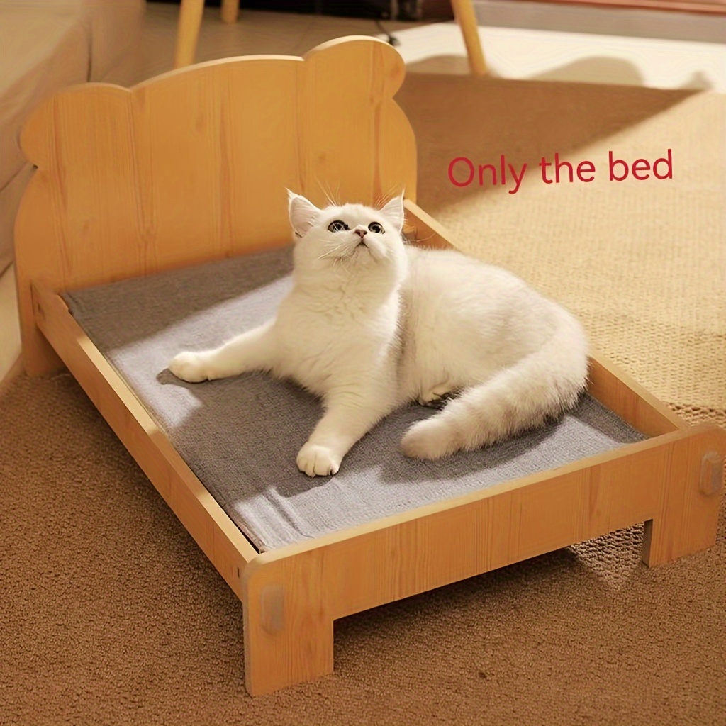 wooden cat bed strong load bearing capacity ideal small pets