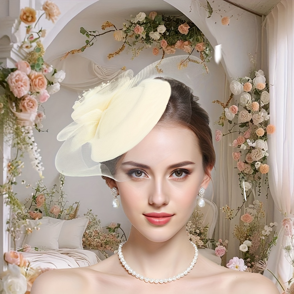 Wedding Headpeice tiara veil beaded offers with feather flapper headpeice