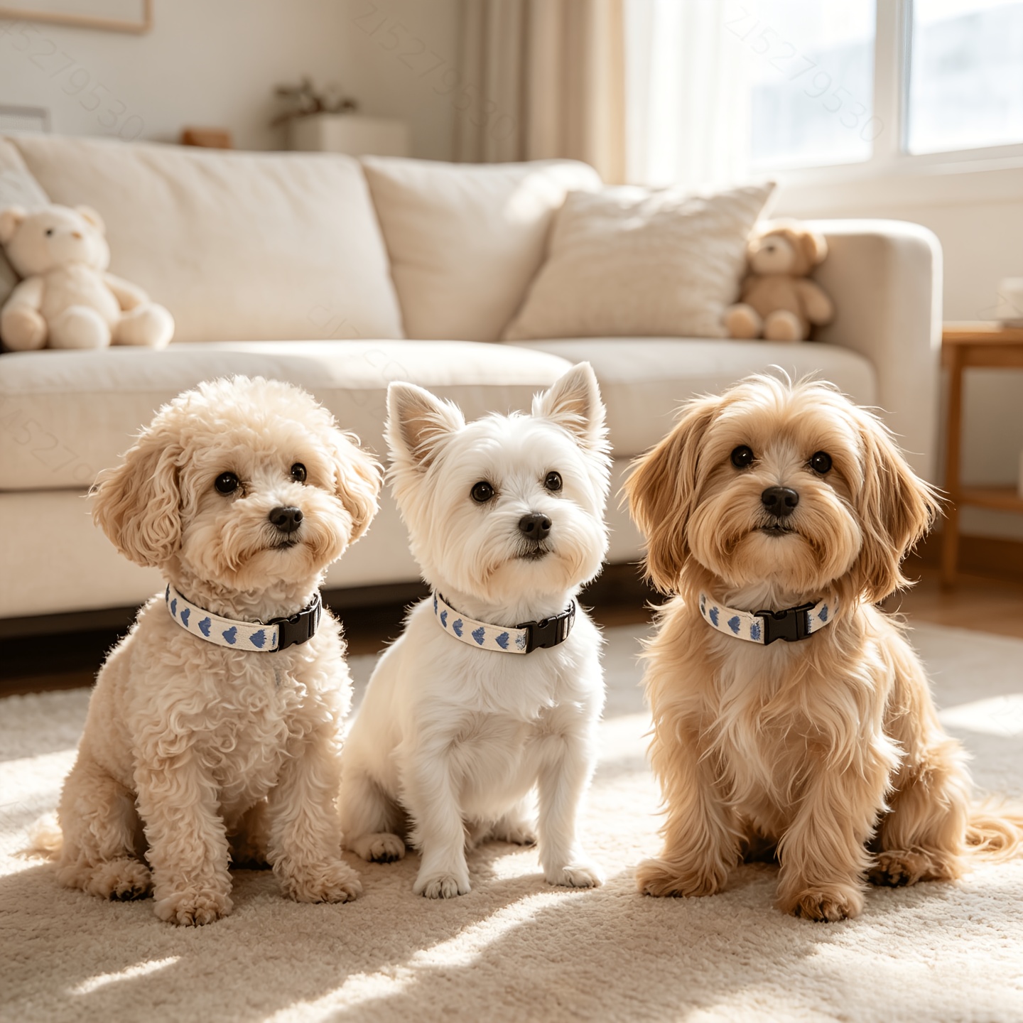 Heart-Shaped Jacquard Soft Pet Collar for Cats and Small Dogs
