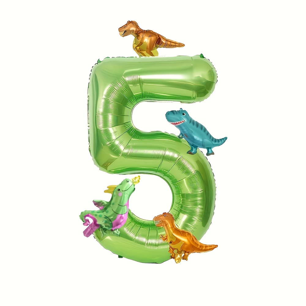 32-inch Set With Cute Little Dinosaur Balloons, Suitable For Children's Birthday Parties And Dinosaur-themed Party Balloon Decorations