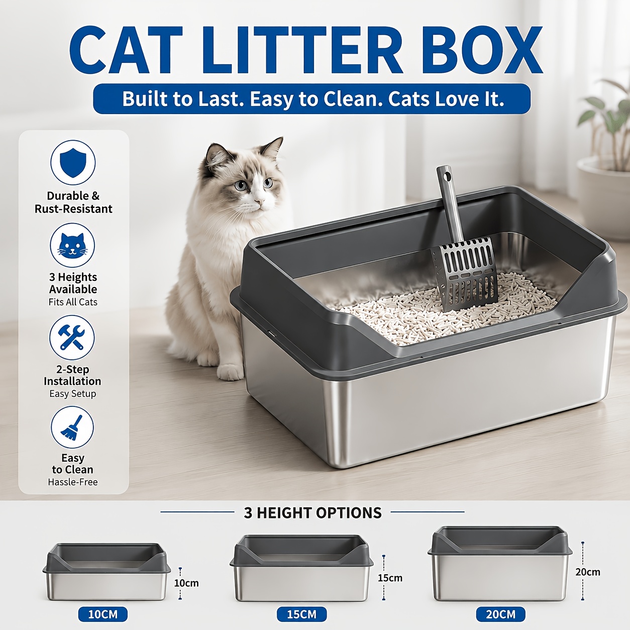 enclosed litter box sold on Temu United States