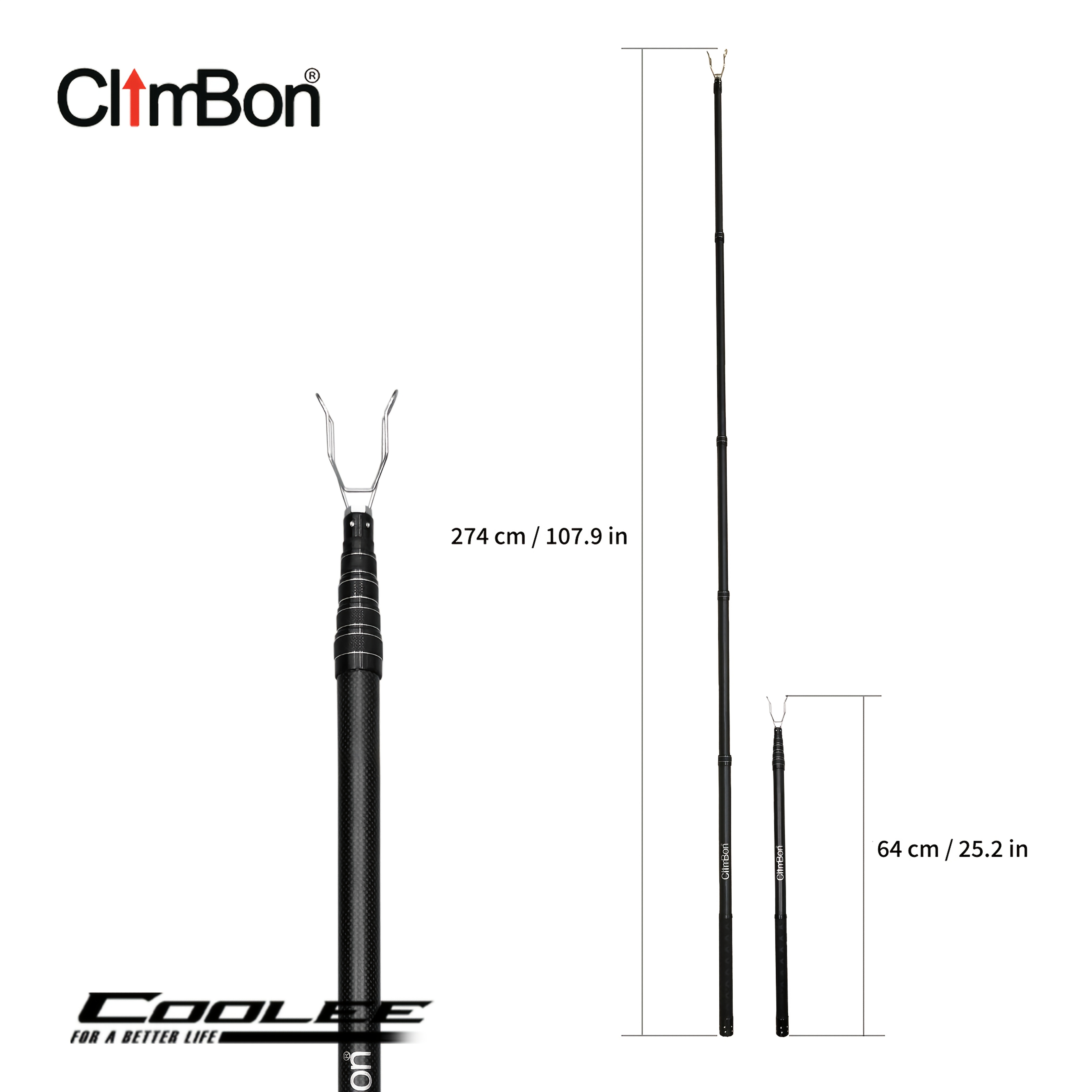 Temu Climbon Multifunctional Carbon Fiber Lanyard Holder Lead Clip Tool,-image